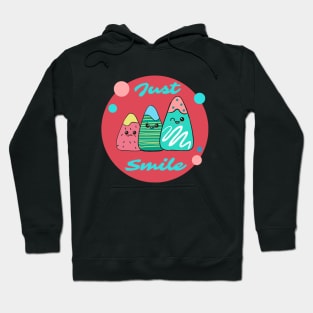 Just Smile Strawberries Sketch Hoodie